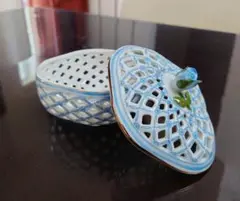 CeramicArtAcademy 透かし 陶器 小物入れ