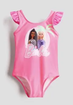 H&M プリント水着 Barbie，バービー 120/130㎝
