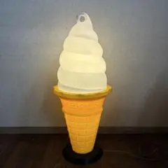 看板 スジャータ ソフトコーン 照明 ソフトクリーム 置物 業務用 ライト