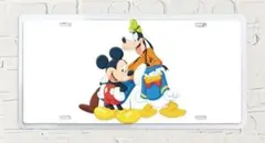 10-125 ブリキ看板　アメリカン雑貨　インテリア　ディズニー　ミッキーマウス