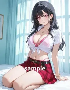 AIイラスト　美女 L版サイズ 1点物 B58