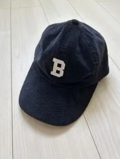 BEAMS HEART ネイビー B刺繍 ベースボールキャップ