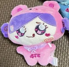 クマの着ぐるみコスチュームのしなこちゃん マスコットぬいぐるみ ピンク