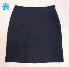 美品★C.D.S BASIC★ミニスカート　タイトスカート★ネイビー　青★Ｍ
