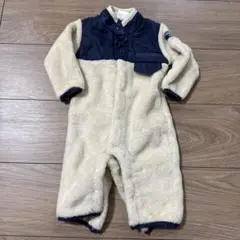 OUTDOOR PRODUCTSロンパース 70サイズ クリーム/ネイビー