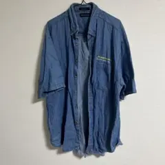 デニム半袖シャツ