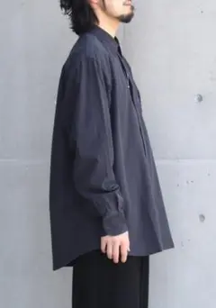 美品！24SS コモリ シグネチャー シャツ ネイビー 3