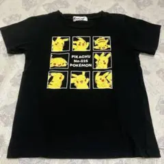 ピカチュウ Tシャツ ブラック　120cm
