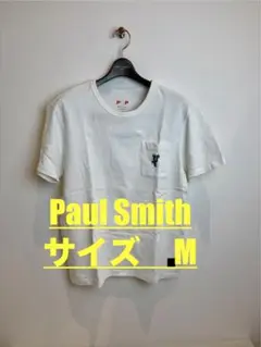 美品　Paul Smithポールスミス 2.3回使用　白Tシャツ Mサイズ
