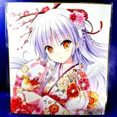 AngelBeats!　key　立華かなで　天使ちゃん　着物姿　色紙