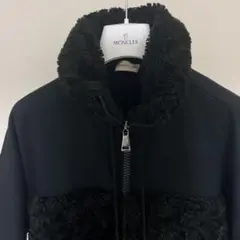 モンクレール★ビックロゴボアもこもこアウター★ブラック★サイズS
