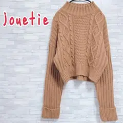 jouetie ケーブルハイネックニット