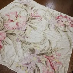 214超美品 ラルフローレン スカーフ シルク100% 花柄