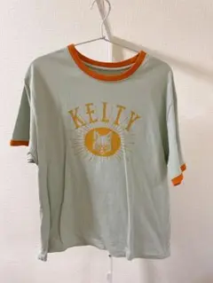 9月3日までKELTY 半袖Tシャツ ミントグリーン/オレンジ