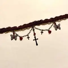 美品　OZZ CROCE バタフライ　蝶々　ゴシック　チョーカー