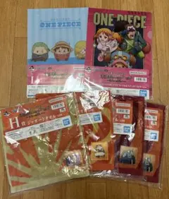 【新品未開封】ワンピース未来島エッグヘッド一番くじクリアファイル2種・タオル4種