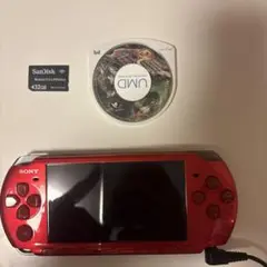 SONY PSP-3000 レッド 本体 32GBメモリカード付き