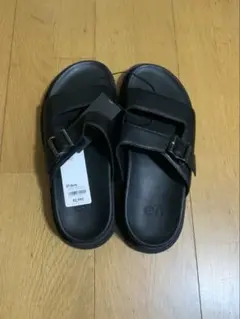 GU UNDERCOVER ダブルストラップサンダル BLACK 27cm