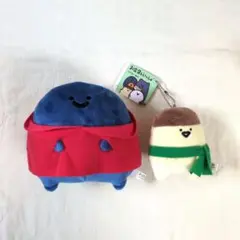 お文具といっしょ　ぬいぐるみ＆ボールチェーンぬいぐるみ　２点セット