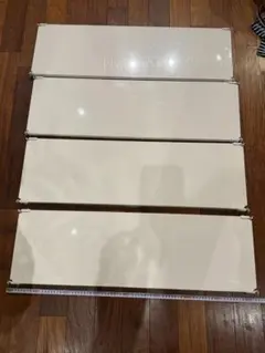 無印ユニットシェルフ・奥行25cm追加用スチール棚 幅84cm 4枚セット廃盤