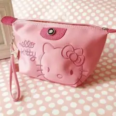 【新品未使用】マチ付き★大きめ/ハローキティー/キティ/メイクポーチ/ポーチ