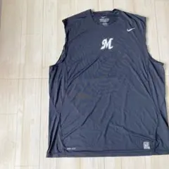 ナイキ　プロコンバット　ノースリーブ　千葉ロッテ　アンダーシャツ　支給品　野球