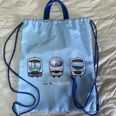 西武鉄道　電車デザイン ナップザック 水色