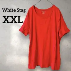 希少✨White Stag 【XXL】赤 Tシャツ　レッド　カジュアル　半袖