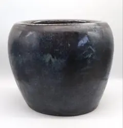尊形　海鼠釉　両耳欠けあります　花瓶　壺　（検) 葛明祥 尊形 海鼠釉 両耳欠けあります 花瓶 壺 （検) 葛明祥