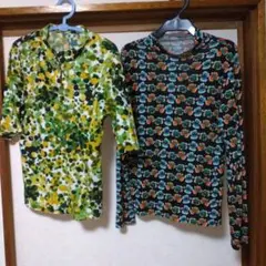 婦人服サイケデリック風　トップス ２着セット