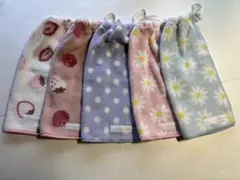 おりこうエプロン　5枚セット　ネームタグ付き　一重エプロン