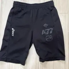 asics A77 黒ショートパンツ