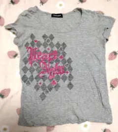 PEACE NOW ピース・ナ半袖カットソー　グレー