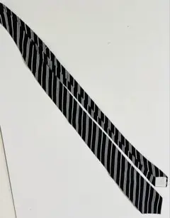 Noir 黒と白のストライプネクタイ