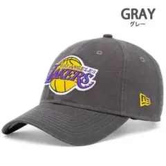 NEW ERA ロサンゼルス レイカーズ キャップ　グレー