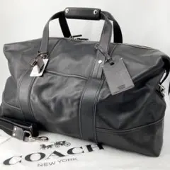 極美品✨COACH オールレザー 2way ボストンバッグ 大容量 鍵付き 黒