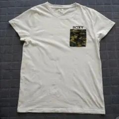 ROXY Tシャツ 迷彩ポケット　М
