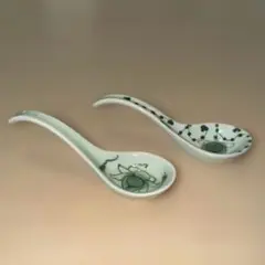 バッチャン焼 レンゲ2個 ベトナムのハノイで購入[未使用品]