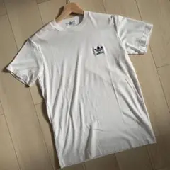 極美品　70s〜80s adidas デサント製　ロゴTシャツ　無地　Ｍ