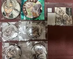 鬼滅の刃　不死川実弥　柱展キービジュアルマット缶バッジ　純喫茶グリッター缶バッジ