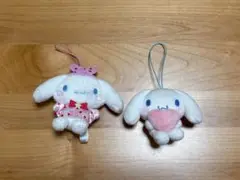 シナモロール マスコット 2点セット ホテルバカンス ＆ ハート