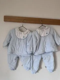 双子用 女の子 ベビー服 2枚セット