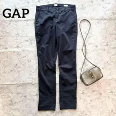 【GAP】ギャップ ガールフレンドチノ ストレートパンツ ネイビー カジュアルM