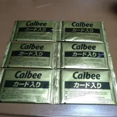 Calbee カード入り 6パックセット