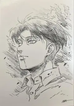 映画 進撃の巨人 特典 ビジュアルカード リヴァイ 兵長 ポストカード 1枚