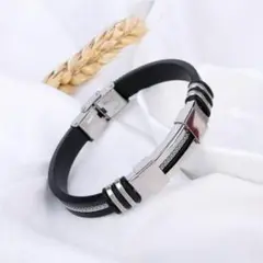 ◆新品◆メンズ★男前シルバー★ブレスレット★バングル★ステンレス★シルバー