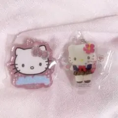 ハローキティ アクリルキーホルダー ガチャガチャ 2個セット 匿名配送