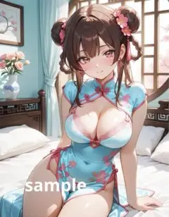※A4対応 AIイラスト 美女 L版サイズ 1点物 E86