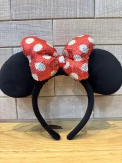 ミニーマウス　カチューシャ　ディズニーランド　スパンコール