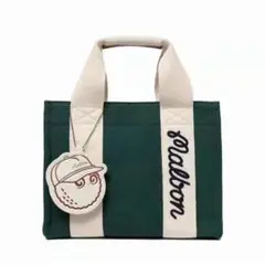 【新品】マルボンゴルフ malbon カートバッグ トートバッグ 緑 グリーン